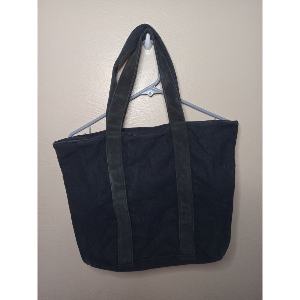 The Walking Campany Canvas Tote With Suede Lined Straps